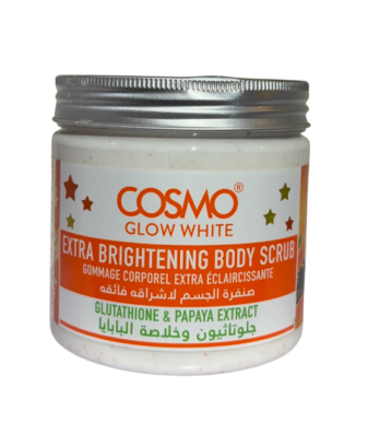 Cosmo glow white body scrub - extra brightening