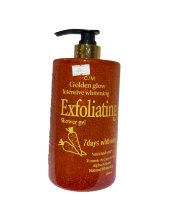 Golden glow intensive whitening exfoliating shower gel