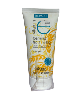Beauty formulas Vit E foaming facial wash