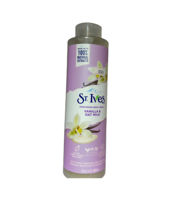 St. Ives vanilla and oatmilk shower gel